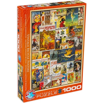 EUROGRAPHICS Пъзел Eurographics от 1000 части - Ретро реклами на велосипеди (EG60000756)