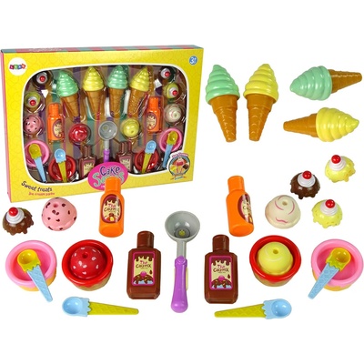 Lean Toys Veľká sada zmrzliny a koláčikov