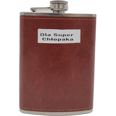 HNEDÁ Ploskačka 240 ml (8 oz) Nerezová oceľ