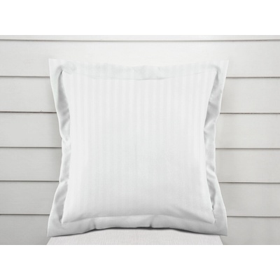 Biante damašek s lemom Atlas Grádl DM-015 biela - pásiky 8 mm 30 x 50 cm