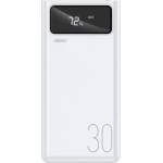 REMAX Външна батерия Remax Mengine Power Bank, 4 x USB, 30000 mAh, 2, 1A, Бяла (REM-30000-W)