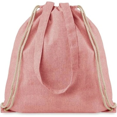 Lagan nákupná taška z recyklovanej bavlny so šnúrkami a dlhými ušami, červená