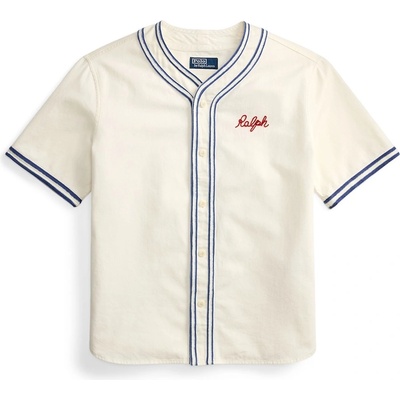 Ralph Lauren Риза с къс ръкав Polo Ralph Lauren Men's Short Sleeve Shirt - White/Blue