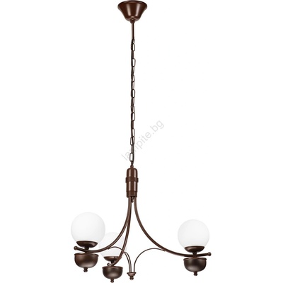 Brilagi - LED Пендел COTTAGE 3xG9/40W/230V дъб/бял (BG1519)