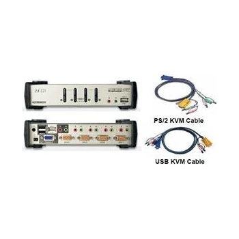 Aten CS-1734B-A7-G KVM 4 1 USB-2.0 PS/2 Audio OSD