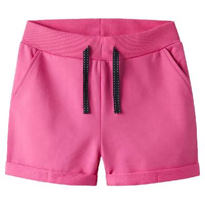 Къси панталони Name it Volta sweat shorts - Pink (Carmine Rose)