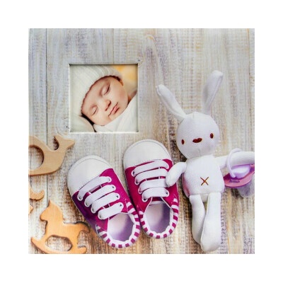Dětské fotoalbum pro 500 foto 10x15 cm Bunny růžové