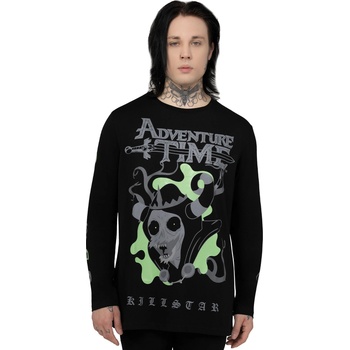 KILLSTAR Унисекс тениска с дълъг ръкав KILLSTAR x ADVENTURE TIME - Evil Magic - Black - KSRA013247