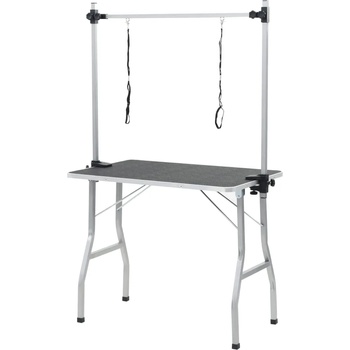 Image 1 of vidaXL Маса за подстригване на домашни любимци, регулируема, 2 примки (170170)