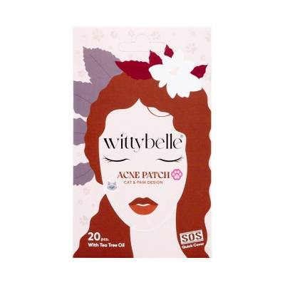 WITTYBELLE na akné s TeaTree olejom 20 ks mačka a labky