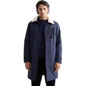 Scotch & Soda Палто Scotch & soda Teddy Collar coat - Blue (Blue)
