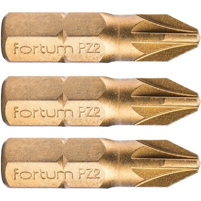 hrot křížový pozidriv sada 3 ks PZ 2 x 25 mm titan
