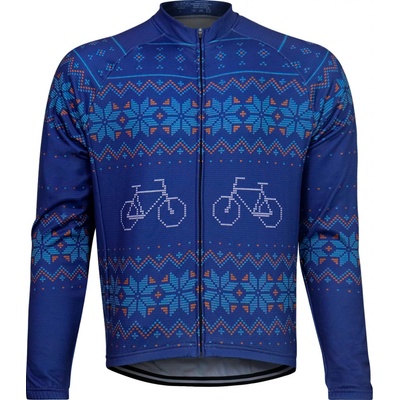 Kolor unisex s dlouhým rukávem WINTER modrý