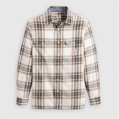 Levi's Men's Classic Worker Overshirt - Siri Plaid Egrt