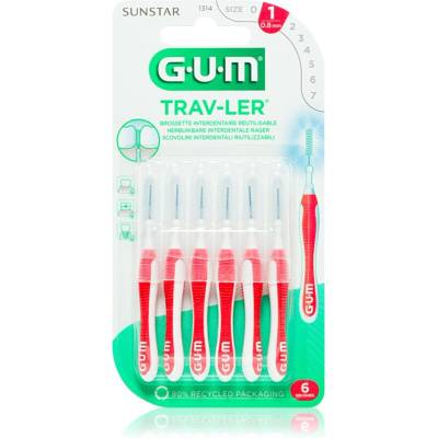 Sunstar Trav-Ler Interdental четки за междузъбно пространство 0, 8 mm 6 бр
