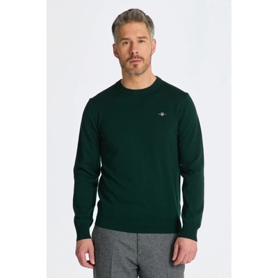 Gant svetr CTN/WO C-NECK zelená – Zboží Dáma
