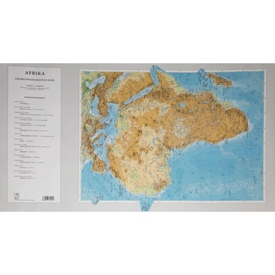 Afrika - všeobecnogeografická mapa 1:24 000 000