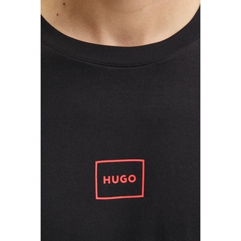 HUGO BOSS Домашна блуза с дълги ръкави HUGO Laze Longsleeve в черно с принт 50525229 (50525229)