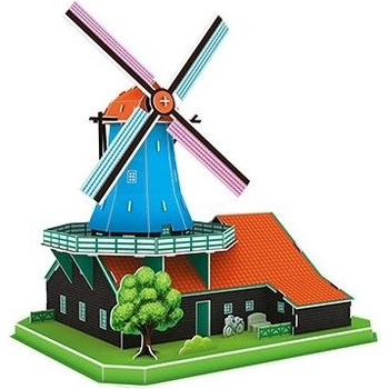 CubicFun 3D puzzle Holandský větrný mlýn 71 ks