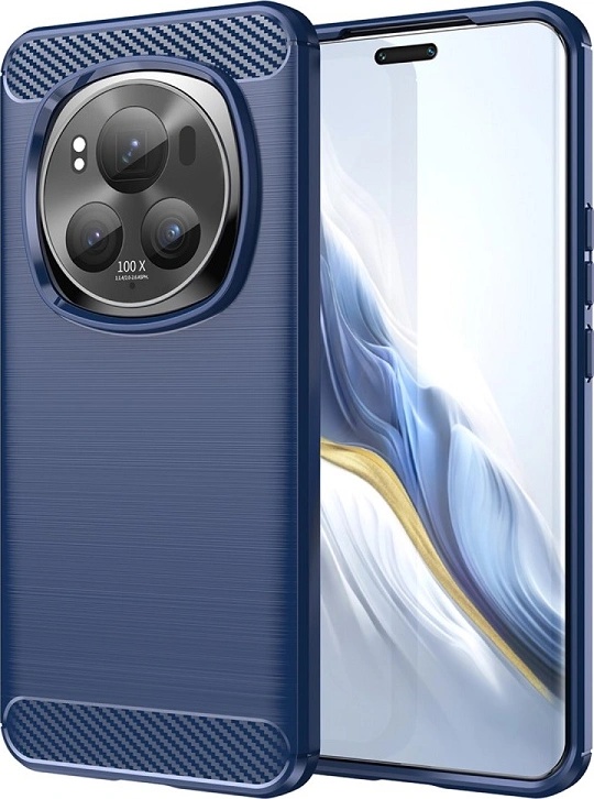 GKK Противоударен Калъф за Honor Magic 6 Pro, Premium Carbon Case, Син (5906601819553)
