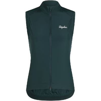 RAPHA Core Gilet Women Forest Green/White - XL