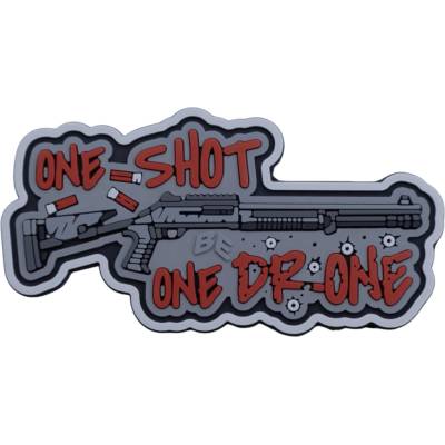 Brand Element Patch «One Shot - One Drone» Gray BE-703-4