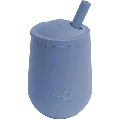 EzPz Обучителна чаша със сламка 12+ месеца Mini Cup Indigo (MS-I2159U)