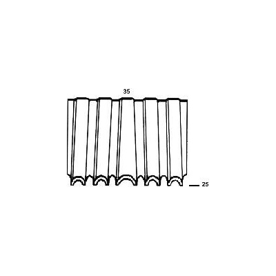 ALSAFIX vlnový hřebík type WN35 25 mm pozink síla vlny 3 mm (5000 kusů)
