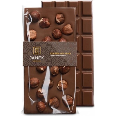 Čokoládovna Janek Mléčná s lískovými ořechy 105 g