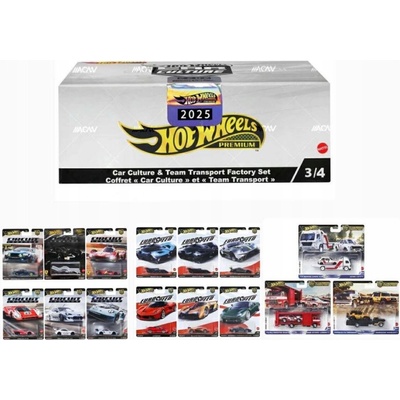 Hot Wheels Car Culture & Team Transport Factory Box – Mix 1A 2025 2x Chase