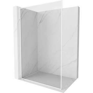 Mexen Kioto-F L преграда за душ Walk-in с рамка 50 x 202 cm, прозрачно 8 mm, бяла - 800-050-174-20-00 (800-050-174-20-00)