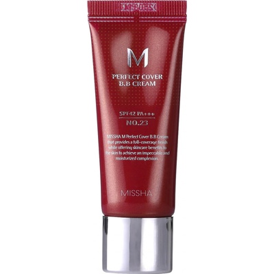 Missha M Perfect Cover BB Cream SPF42/PA+++ No.23 Natural Beige Krycí BB krém s UV filtrem 20 ml – Zboží Dáma