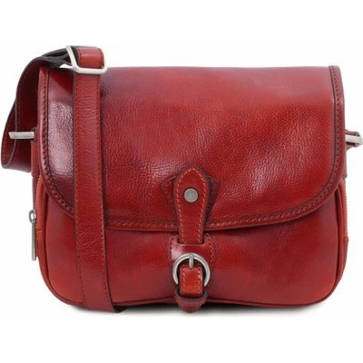 Tuscany Leather kožená kabelka cez rameno Alessia Červená