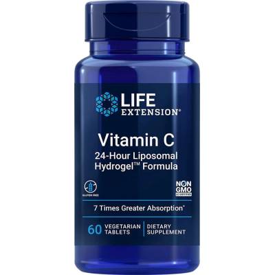 Life Extension Vitamin C 24-Hour Liposomal Hydrogel Formula, 60 таблетки, Life Extension (02501 LE)
