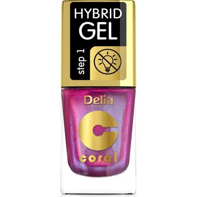 Delia Multi reflective Hybrid gel lak na nehty 107 malinová 11 ml