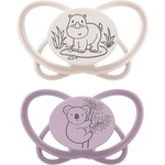 NIP Силиконови залъгалки NIP My Butterfly Green - Бял носорог и колала, 5-18 м, 2 броя (54000821316195) - ozone