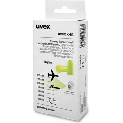 Uvex 2112133 x fit špunty do uší 37 dB pro jedno použití 15 pár