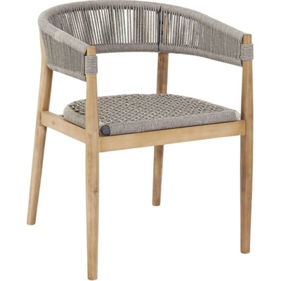 Micadoni Béžová zahradní židle Miara s výpletem