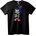 NOONEBRAND Тениска с текстов арт на Sonic Hedgehog - M, Black