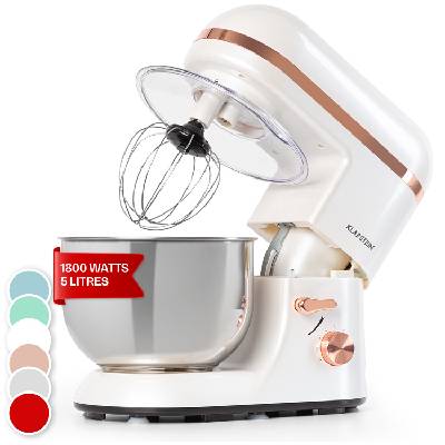 Klarstein Bella Elegance, kuchynský robot, 1800 W, 1,7 PS, 6 stupňov, 5 l (TK2-Bella EleganceW)