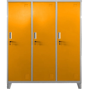 Carmen Метален шкаф Carmen CR-1604-3 JZ - сив / оранжев (3580175_2) - tierradesign