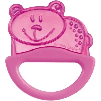 Canpol Силиконова чесалка и дрънкалка Canpol - Розово мече (13/107c)