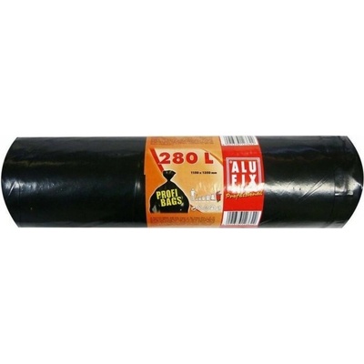 ALUFIX Pytle na odpad Profi LDPE 280L 5ks 60µm černé