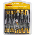 VERKE Комплект плоски, кръстати и торкс отвертки 15 бр 10851 (v86421)