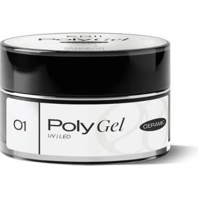 Enii Nails Poly gel Ceramic 01 Clear Poly gel v kelímku 40 ml