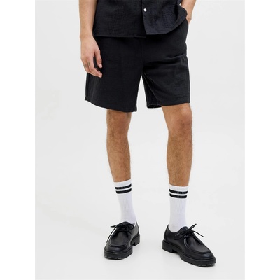 Jack and Jones Поларени къси панталони Jack and Jones Men's Patras Fleece Jogger Shorts - Black