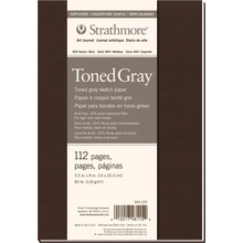 Strathmore Serie 400 Toned Gray Softcover Book 20 x 14 cm 118 g Skicár