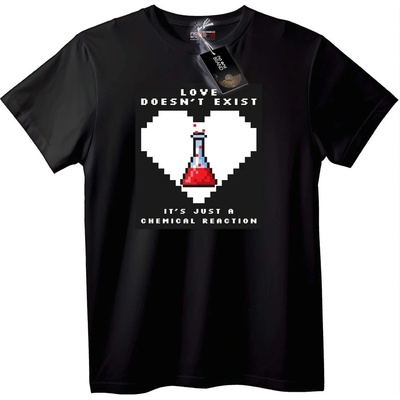 NOONEBRAND Тениска Химическа Любов - 2XL, White