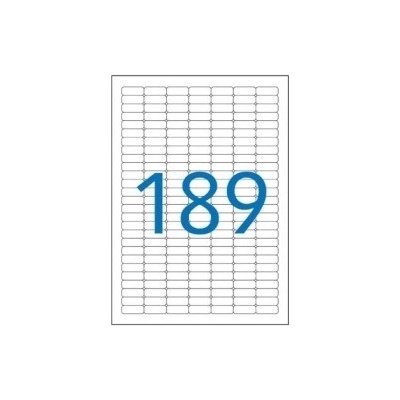 Etikety univerzálne odnímateľné 25,4x10mm Agipa A4 25 hárkov