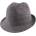 Мъжка зимна шапка Fedora HatYou CP0921, Пепит в сиво и бордо
